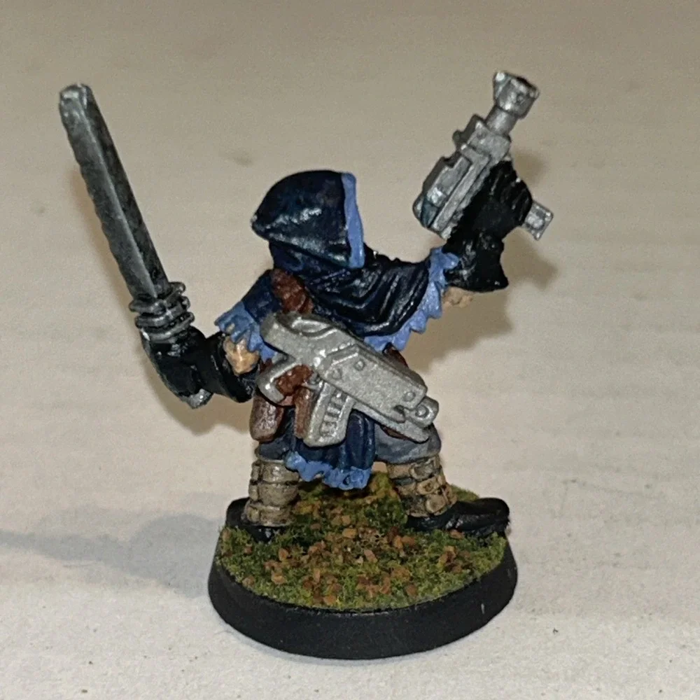 Ral Partha Warhammer Metal Painted Miniature‎ Cawdor Leader Soldier With Pistol